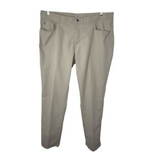 Peter Millar Khaki Performance Pants Men’s 40x30 Stretch Golf Casual